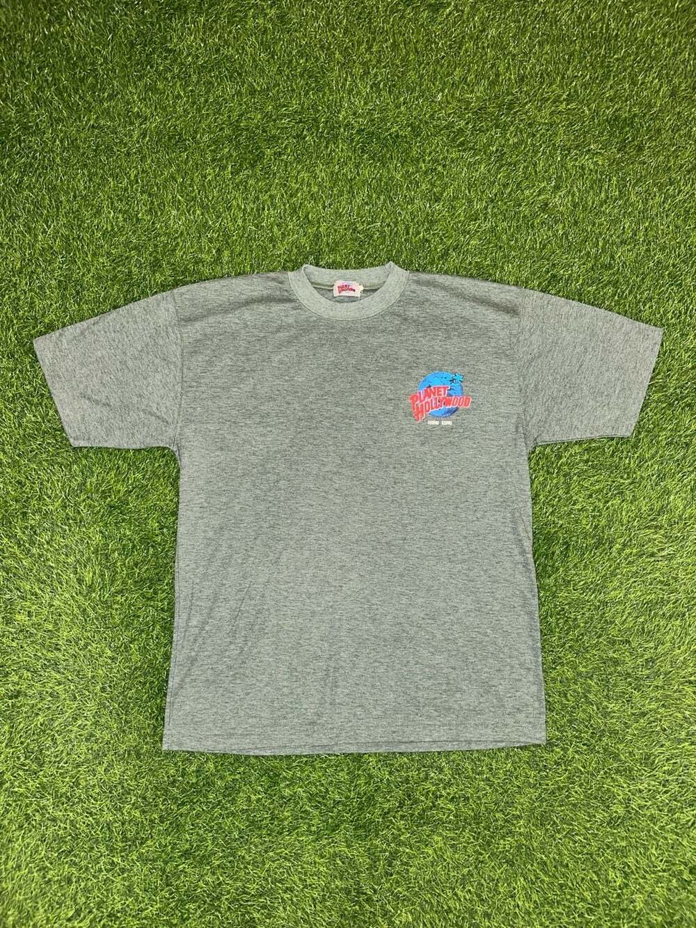 Planet Hollywood T-Shirt Hong Kong green Vintage